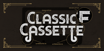 Classic Cassette Font Poster 10