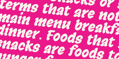 Snacko Font Poster 6
