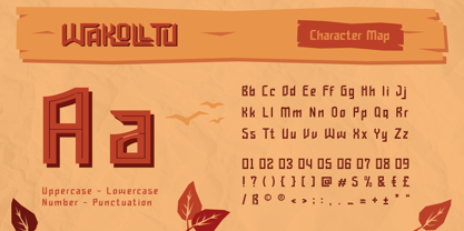 Wakolltu Font Poster 2