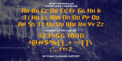 Sportive Font Poster 8