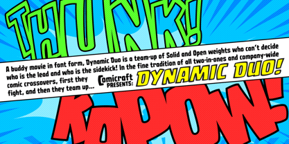 Dynamic Duo Font Poster 2