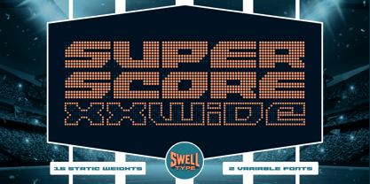 Superscore XXWide Font Poster 1