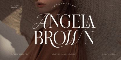Angela Brown Font Poster 1