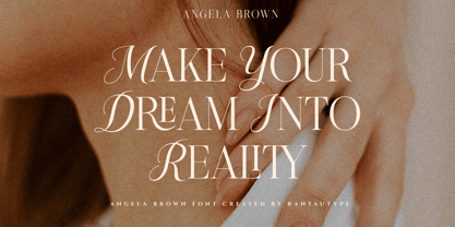 Angela Brown Font Poster 2