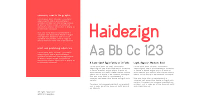 Haidezign Font Poster 2