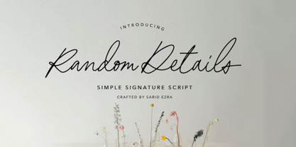 Random Details Font Poster 1