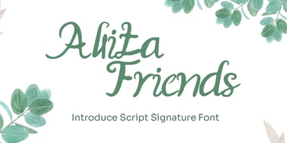 Allita Friends Font Poster 1