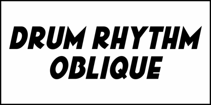 Drum Rhythm JNL Font Poster 4