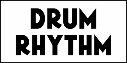 Drum Rhythm JNL Font Poster 2