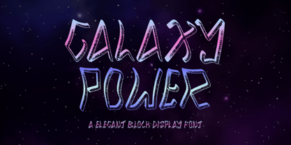 Galaxy Power Font Poster 1