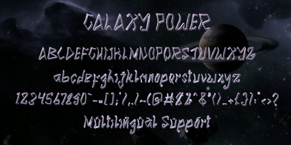 Galaxy Power Font Poster 6
