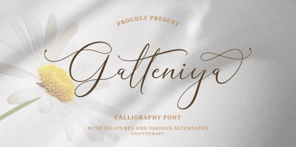 Galteniya Font Poster 1