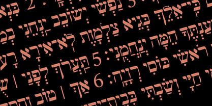Hebrew Yiddish III Font Poster 1