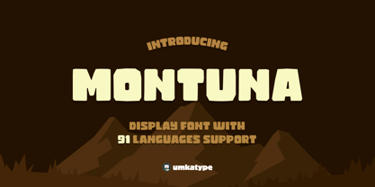 Montuna Font Poster 1