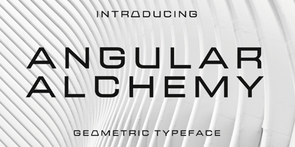 Angular Alchemy Font Poster 1