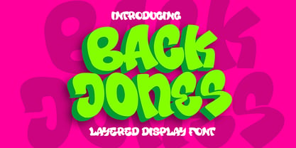 Back jones Font Poster 1