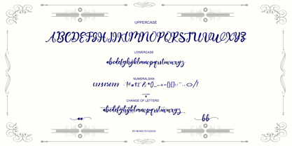 Waldine Script Font Poster 7