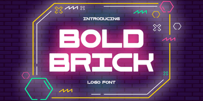 Bold Brick Font Poster 1