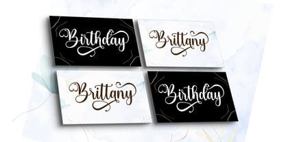 Sweet Brittany Script Font Poster 6