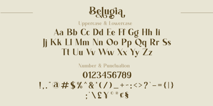 Belugia Font Poster 8