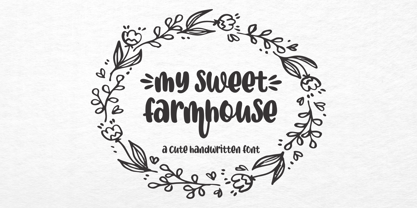 My Sweet Farmhouse Font Poster 1