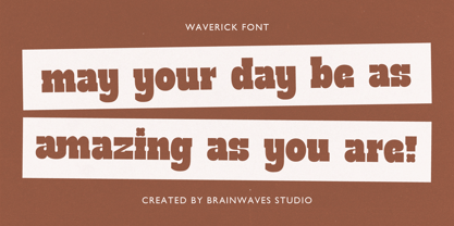 Waverick Font Poster 8