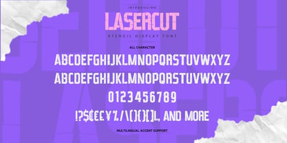 Lasercut Font Poster 6
