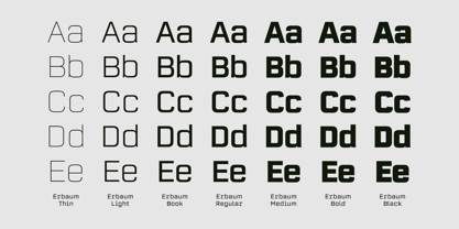 Erbaum Font Poster 2