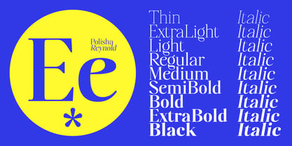 Polisha Reynold Font Poster 2