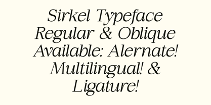 Sirkel Font Poster 4