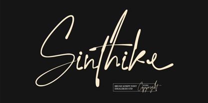 Sinthike Font Poster 1