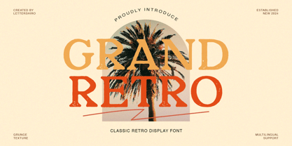 Grand Retro Font Poster 1