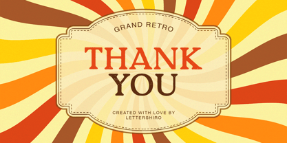 Grand Retro Font Poster 10