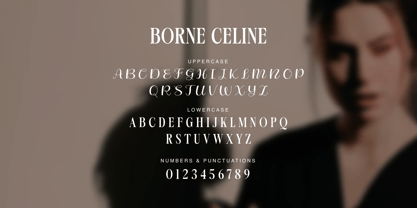 Borne Celine Font Poster 2