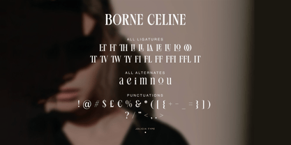 Borne Celine Font Poster 3