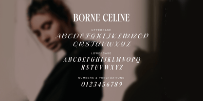 Borne Celine Font Poster 4