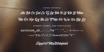 Autho Youthful Font Poster 8