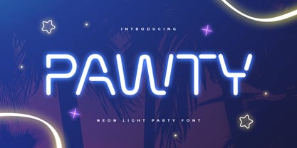 Pawty Font Poster 1