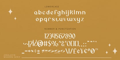 Jenalavin Font Poster 10