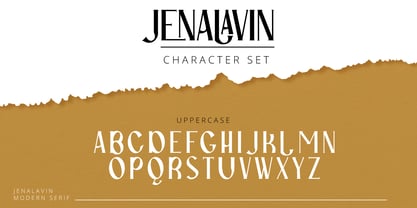 Jenalavin Font Poster 9