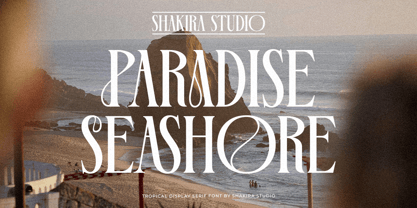 Paradise Seashore Font Poster 1