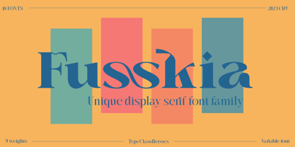 Fusskia Font Poster 1