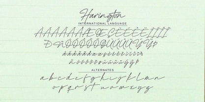 Harington Signature Font Poster 11