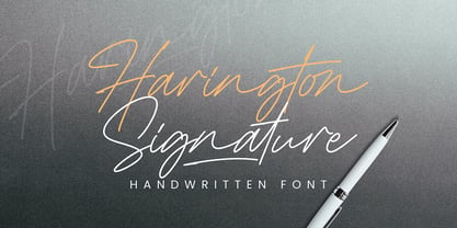 Harington Signature Font Poster 1