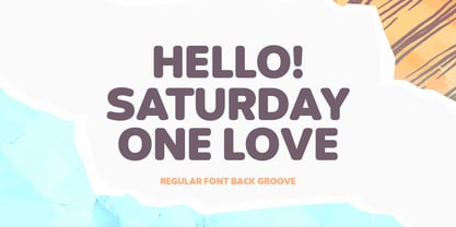 Back Groove Outline Font Poster 4