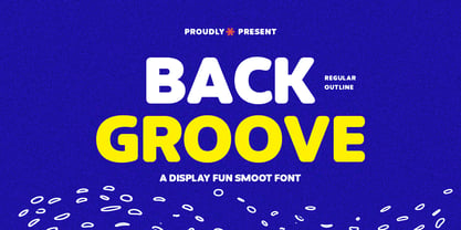 Back Groove Outline Font Poster 1