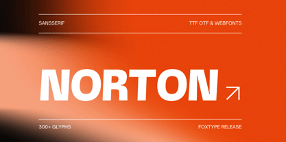 Norton Typeface Fuente Póster 1