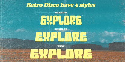 Retro Disco Font Poster 2
