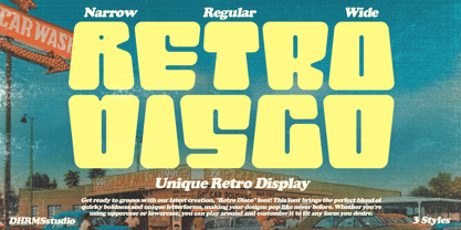 Retro Disco Font Poster 1