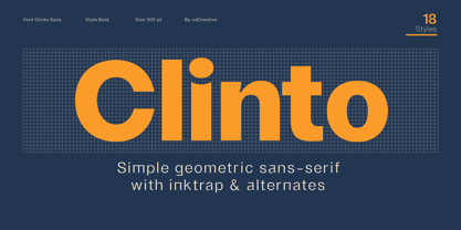 Clinto Font Poster 1